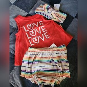 Cat & Jack 3 Piece Summer Set